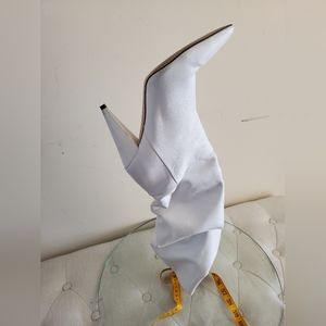 White Leather Boots, Marc Fisher